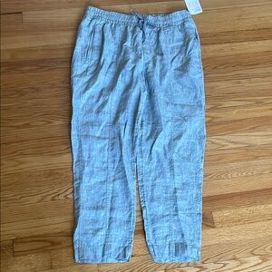 Athleta Retreat Linen Ankle Pants